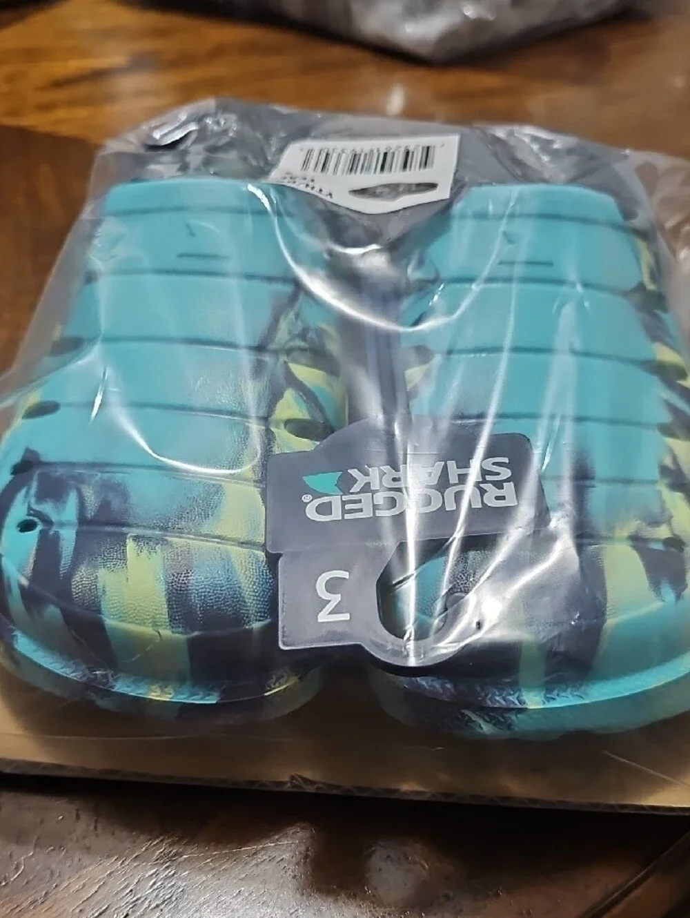 Rugged Shark Kids' Teal Water Shoes